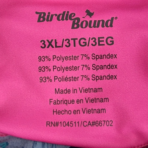 Birdie Bound Golf Polo Men's Navy Floral Short Sleeve Size 3XL - Picture 3 of 11